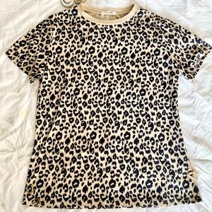Blooming Jelly Cheetah Print Short Sleeve Tee Size Medium